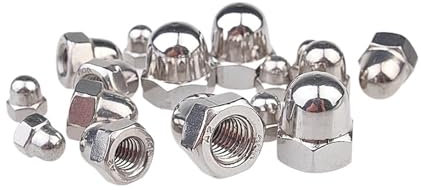 Sicherungsmuttern, DIN1587 304/316 Edelstahl-Hutmuttern Dekorative Abdeckung Halbkreis-Hutmutter M3-M24 (Farbe: 316SS, Größe: M6 (20 Stück))(316SS,M6 (20Pcs))