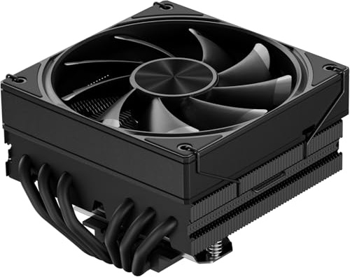 upHere gaming Refroidisseur CPU Ventirad Low-Profile,85mm Hauteur Ventirad PC,6 Caloducs Ventirad CPU,MINI ITX AM4 Profile Design,180W TDP Refroidisseur CPU,120mm PWM Ventilateur,avec AMD et Intel