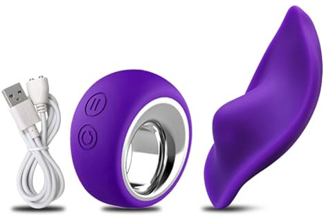 ChicLSQ Tragbare Butterfly Vibratoren für Frauen Leise, Sex Spielzeug für die Frau Klitoris Stimulator mit 12 Vibrationsmodi Stoßfunktion, Magnetclip und Fernbedienung, Wasserdichtes