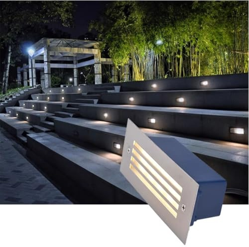 Luz Subterránea De Tira Larga De 5W Luz De Paso LED Luz De Suelo Empotrada Para Exteriores Luces LED Enterradas De Paisaje Impermeables IP65 Para Pasarela Jardín Parque Cubierta Escalera(Green,5W-DC24
