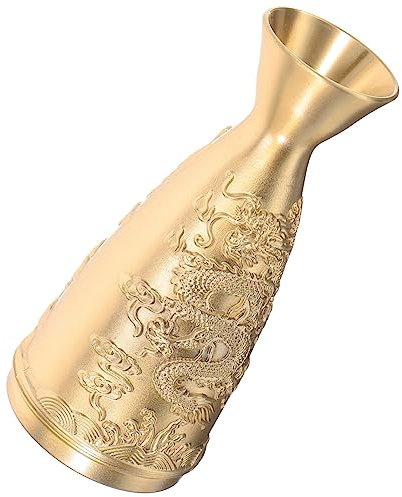 GRIRIW Carafe à Vin en Laiton Miniature au Design Dragon Chinois Décoratif
