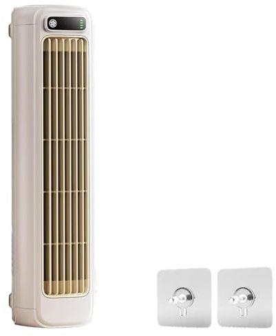 Migilife Cooling ace, recargable a 3 velocidades, aire acondicionado de ventilador portátil de escritorio, recargado por usb, ventilador torre de escritorio en oficina, dormitorio, cocina (Blanco)