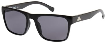 Quiksilver herr Bomb Lunettes de Soleil, glänsande svart/grå, en storlek