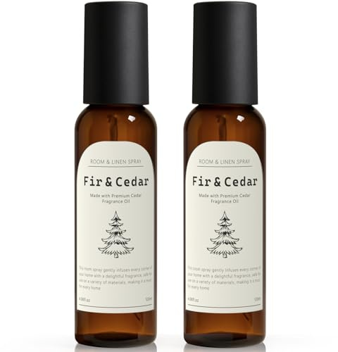 Fir & Cedar Room Spray, Concentrated Room Spray for Home Fragrance, Long Lasting Air Fresheners for Home, Bedding, Fabrics, Odor Eliminator, 8.12 fl oz