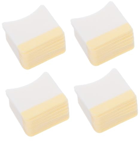 ULTECHNOVO Praktisches Make Up Entferner Pad für Frauen und Mädchen Gebogene Baumwollpads 160 Stück zur Sicheren Wimpernkleber Entfernung für Salon und Zuhause