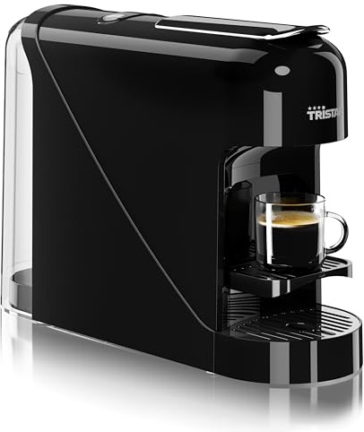 Tristar Title Cafetera de Cápsulas, Depósito de 0,8 l, 1400 W, Compatible con Cápsulas Nespresso, Bandeja Recogegotas Extraíble, Apagado Automático, CM-2302