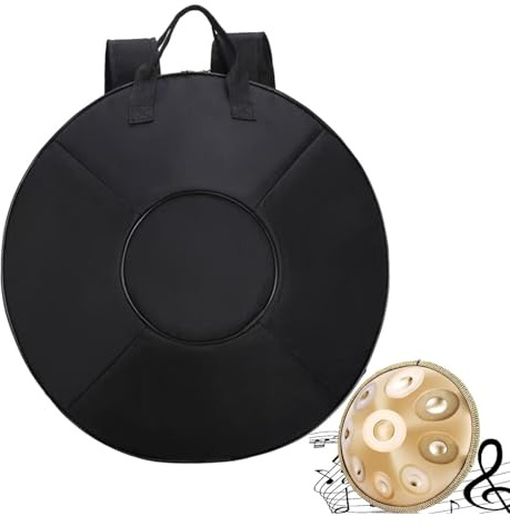 22 Inch Handpan Drum Carrying Bag Handpan Case Cover with Handle for Musical Instruments, Waterproof Oxford Cloth Protective Case for 56cm Handpans