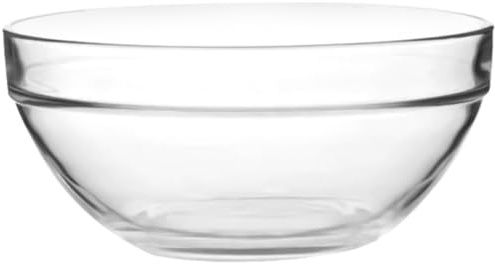 LALADEFIEE 2pcs Glass Mixing Bowls Set Bowls for Serving Salad and Mixing Meat Filling, Sturdy Glass Material for Dinner Parties and Daily Casual Gatherings