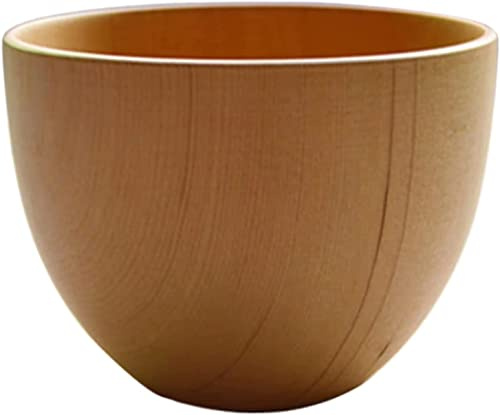 Träskål for frukt, salladsskål i trä, serveringstallrikar for fruktsallad, hushållsartiklar, risskål, soppskål, skål massivt(11x7cm)