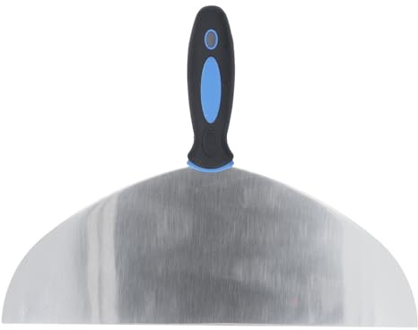 Grattoir à mastic en acier inoxydable, outil de grattoir à poignée ergonomique multi-effet, spatule de peinture, couteau pour cloisons sèches avec trou de suspension pour la (30.5cm / 12in)