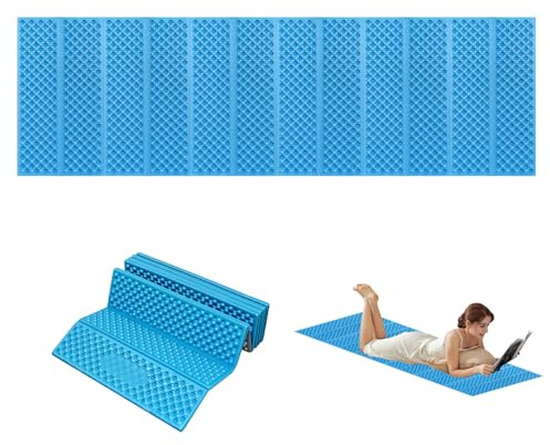 SchlafPlatz - Colchoneta isotérmica plegable IXPE para camping y senderismo, ultraligera, impermeable, aislante