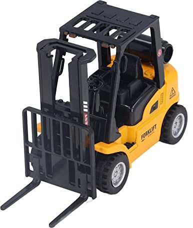 Modello di Veicolo di Ingegneria Carrello Elevatore in Lega Giocattolo per Bambini, Forma Vivace, Funzione di Arretramento, 13x5x8 Cm, Scatola di Cartone, da 3 Anni in su