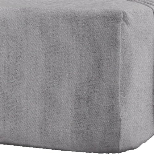 AmigoZone 100% Brushed Cotton Thermal Flannelette Fitted Sheet, Single Fitted Sheet - Grey