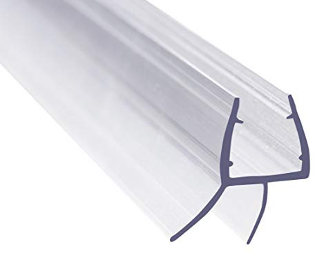 AULETT Premium Qualität Duschdichtung 100 cm für Duschtür und Duschkabinen Dichtung für 6mm, 7mm und 8mm Dusche Glastür - Gummilippe, Duschlippe mit Wasserabweiser für Duschwand