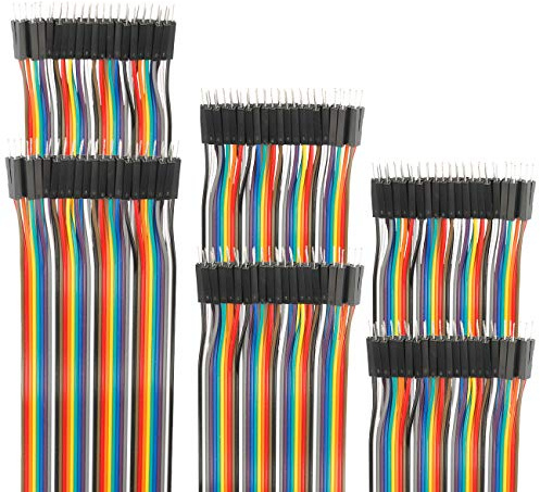 EDGELEC 120pcs 20cm Breadboard Jumper Wires Male to Male Multicolored Dupont Wire 7.9 inch 1pin-1pin 2.54mm Connector for DIY Arduino Raspberry PI 10 15 20 30 40 50 100cm Optional Ribbon Cables