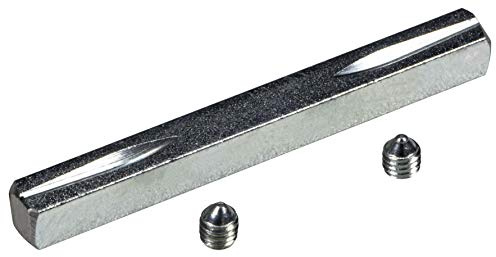 JUVA Perno per maniglia a leva in ferro perno quadrato 8mm per set di maniglie a leva e maniglie per porte - H10261 | Perno quadrato 8 x 80 mm