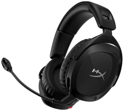 HyperX Cloud Stinger 2 - Casque de Jeu sans Fil - Compatible PC. Microphone pivotant avec Coupure Audio Automatique, Mousse à mémoire de Forme Confortable, 20 Heures Maximum d’autonomie