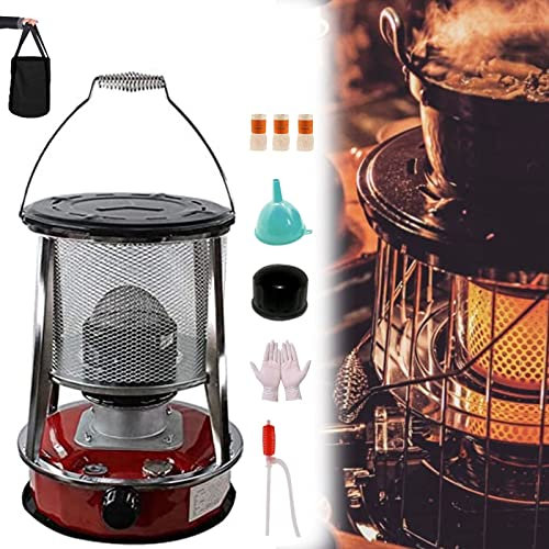 Samnuerly Tragbare Gasheizung Camping Mobile Heizung, Petroleumheizung für den Innenbereich, Heizung ohne Strom Indoor Petroleumheizung für den Innen- und Außenbereich