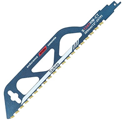 Lama per Sega a Gattuccio, Sega a mano 305mm S1243HM, Lame Sega a Sciabola per Taglio di Metallo, Cemento, Mattoni, Seghetto Legno Accessorio Sega Universale.