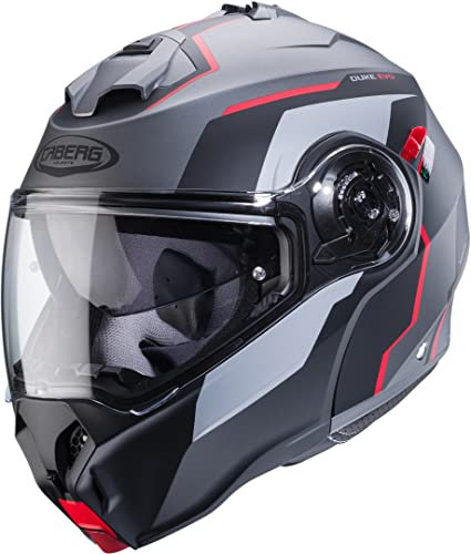 CABERG HELMET DUKE EVO MOVE MATT GUN METAL/BLACK/RED S