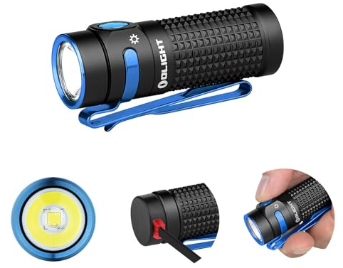 OLIGHT Baton 4 LED Kleine Taschenlampe Wiederaufladbare für Alltag | Bis zu 1300 Lumen, 170 Meter Leuchtweite Superhelle mini Handlampe mit 6 Modi, 30 Tage Laufzeit stark Flashlight IPX8