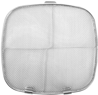 Edelstahl Spritzschutz für Ninja Foodi, Splatter Guard Shield für Ninja Foodi 5-in-1 Indoor Grill Luftfritteuse Zubehör, Feinmaschiges Spritzgitter für Ninja Foodi AG300 AG300C AG301C AG302 AG400