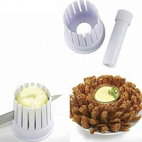 Nikou Onion Blooming Maker Potato Tomato Apple Orange Blossom Maker Fruit Vegetable Cutter Tool, Multifunctional Slicer Household Kitchen Manual Julienne Grater Cutter