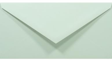 Netuno 50 Briefumschläge Pastell-Grün DIN lang 11x22 cm schön und stilvoll | 80g Rainbow · stilvolle pastellfarbene Umschläge Farbpapier für Ostern, Frühling, Taufe & Einladungen