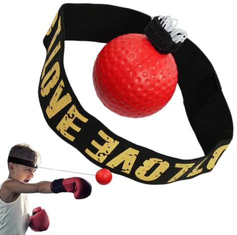 Boxningsreflexboll pannbandsset - boxningsträning pannband | huvudmontering boxning reflex hastighet stansboll | justerbart pannband boxningsutrustning | inomhus träning boxningsutrustning pannband