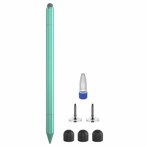 HENGBIRD 3 en 1 Stylet Universel pour Tablette iPad, Disque magnétique, Stylet Actif pour Vert iPad Compatible avec Tous Les téléphones Portables/tablettes y Compris iPad, Samsung, Lenovo, Xiaomi