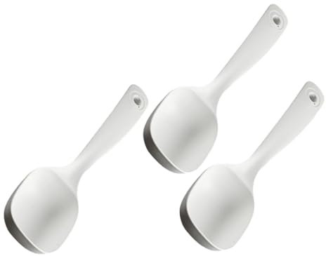 TOPBATHY 3piezas Cucharas Sopera De Mango Para Servir Sopa o Gachas Cucharón De Cocina Reutilizables Cena