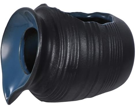 QUMIIRITY Wasserfallglas Aus Keramik Brunnenornament Mit Zirkulationsfunktion Outdoor-innendekor Teichbrunnen DIY-wasserfalldekoration Harmonisches Wasserökosystem Faszinierendes Highlight f