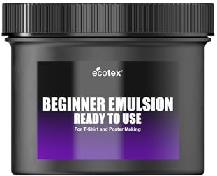 Ecotex® Beginner Screen Printing Emulsion (Pint - 16oz.) - Pre-Sensitized Ready to Use Photo Emulsion for Silk Screens and Fabric - for Plastisol Ink and Water Based Ink, Screen Printing Supplies