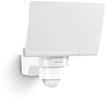 STEINEL LED Außenstrahler XLED Protect FR S weiß, Bewegungsmelder 240°, 12m Reichweite, 13,6W