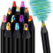 Tatxmalv Buntstift, Regenbogenstifte - 12 Verschiedenen Farben, Zeichnen Stift für Kinder und Erwachsene, Buntstifte für Zeichnen, Bastelset Färben, Ostern Geschenke Kinder