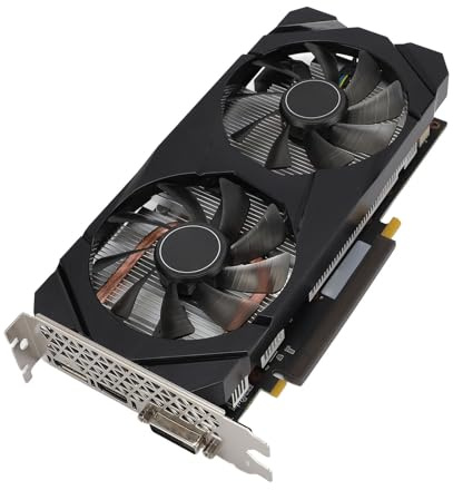 VBESTLIFE Scheda Grafica RTX2060 da 6 GB, GPU GDDR6 192 Bit, Scheda Video da Gioco PCIE 3.0 16x, Scheda di Gioco di Raffreddamento a Doppia Ventole con Porte HDMI/DVI-D/DP