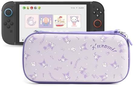 Kuitmor Slim Carrying Case Compatible with Switch 2 (2025), Hardshell Storage Bag with 10 Game Card Slots, Portable Case for Switch 2 Console and Game Accessories - KLM