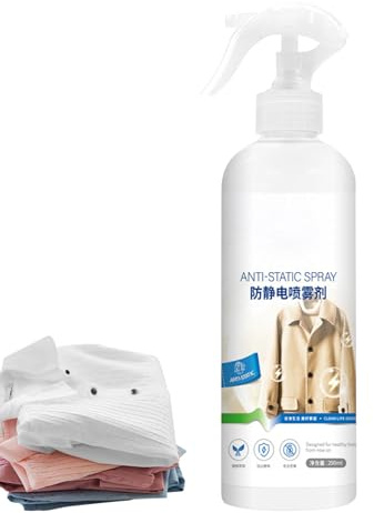 Spray antiestático - spray electrostático para ropa, protector electrostático - removedor estático de viaje - portátil para cabello, ropa, automóvil y muebles - spray antiestático - AGENTE DE REMOLADA