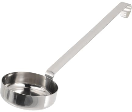 ULTECHNOVO Cuillère à Sauce En Acier Inoxydable Louche à Manche Long Plate Pour Service Précis De Sauce Ustensile Pratique Pour Cuisine à Domicile