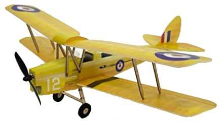 ENGINEMECH MinimumRC Tigermoth RC Mini-Doppeldecker Flugzeug Motor-Kit, EPP-Schaumrobustes Modell, Präzise Steuerung für Outdoor-Flüge, Geschenke für Erwachsene, Ideal für Einsteiger (Motor-Kit)