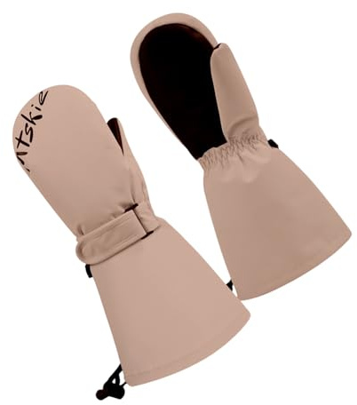 KAHDGSS Guantes Impermeables Y Transpirables Para Niños Guantes Con Forro Térmico Deportes De Invierno Agarre Antideslizante Juego De Nieve Chico Esquí Resistente Agua Chico S