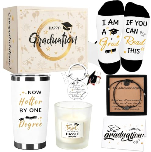 2026 Graduation Gift for Her, Graduation Gifts for Graduates High School College Master Degree Grad Gift Basket Class of Congratulations Gifts for Daughter Granddaughter Congratulations Gifts