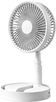 Ventilador de Pie Oscilante - 7200 mAh Ventilador Plegable Con Mando A Distancia - Pedestal De Suelo | Para Interior, Exterior, Hogar, Dormitorio, Oficina, Cocina, Camping, Coche, Autocaravana