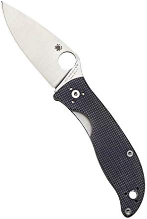 Spyderco Polestar C220GPGY Kalppmesser | 19,91 cm Gesamtlänge, 8,46 cm CTS BD1N Stahlklinge, G-10 Griff, LinerLock, Full-Flat Grind