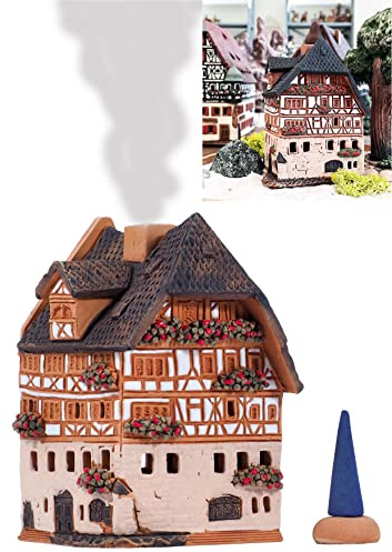 Midene Keramik Lichthäuser, Räucherhaus, Keramikhaus Deko, Häuser Handarbeit, Künstlerisches des historischen Dürers Haus in Nürnberg Deutschland R250
