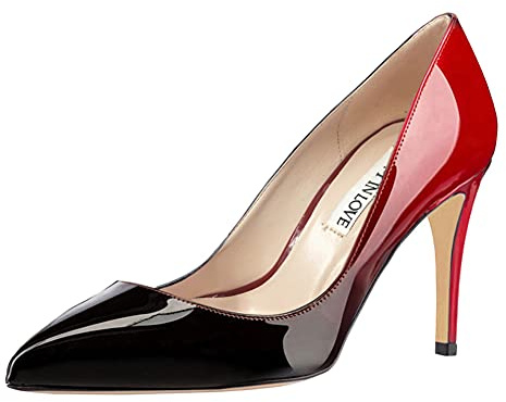 JOY IN LOVE Damen StilettosPumps | 8,9 cm hohe Absätze, geschlossene Zehen, Schlupfschuhe, Arbeit, Party, Hochzeitskleid