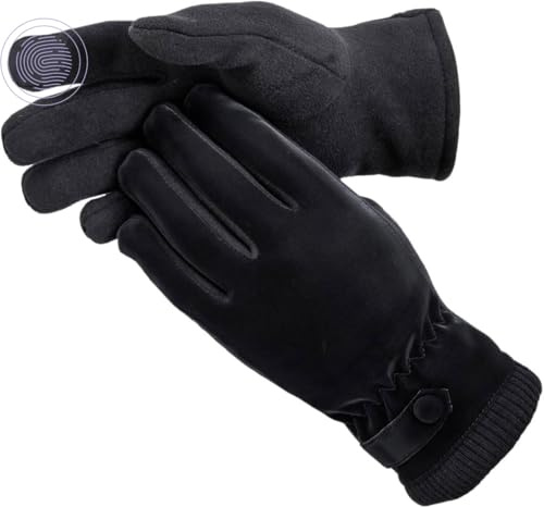 Kingmate Thermo Handschuhe Damen Winter Outdoor Fahrradhandschuhe, Warm Fleece in den Laufhandschuhe mit Touchscreen-Funktion