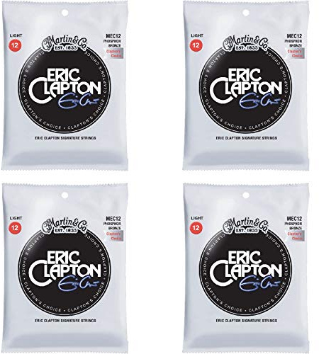Martin Strings MEC12 Clapton's Choice Acoustic Guitar Strings (4 Packs)