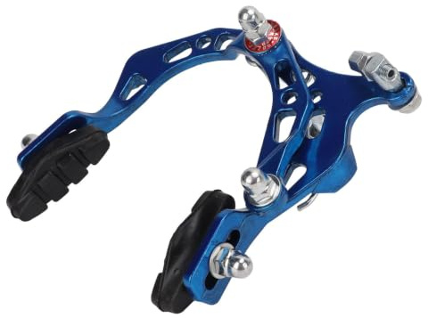 Alomejor Fahrradbremssattel Fahrradfelgenbremse Vorne/Hinten Bremssattel für Motorrad Mountainbike(Blau)