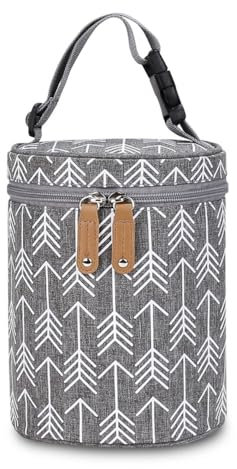Oaygat Breastmilk Cooler Bag Baby Bottle Tote Bag Portable Insulated Leak Proof Milk Bottle Carrier Portable Thermal Bottle Bag Storage Pouch Bag Hangable Feeding Bottle Bag for Nursing Mom Daycare